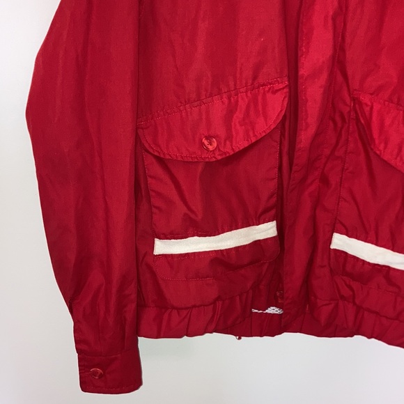 🐎🧶 Vintage 1990s “The Hunt Club” Men’s Size Medium Red Windbreaker 🪡💨 - Picture 2 of 7